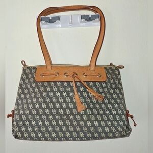 Vintage Dooney & Bourke Signature Monogram Letter Handbag